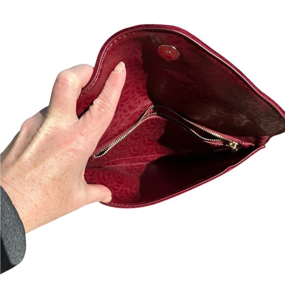 Swarovski Red Velvet Evening Clutch EUC - Picture 7 of 9